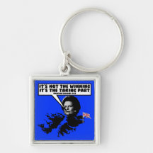Funny Thatcher Falklands Keychain