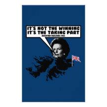 Funny Thatcher Falklands Personalized Stationery