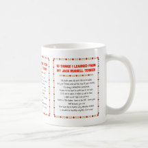 Funny Things I Learned From Jack Russell Terrier Mug