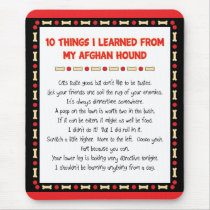 Funny Things I Learned From My Afghan Hound Mouse Mats