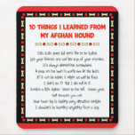 Funny Things I Learned From My Afghan Hound mousepads