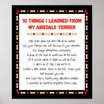 Funny Things I Learned From My Airedale Terrier Print