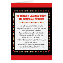 Funny Things I Learned From My Brazilian Terrier Cards