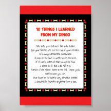 Funny Things I Learned From My Dingo Print