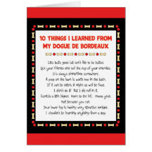 Funny Things I Learned From My Dogue de Bordeaux Cards