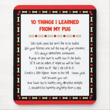 Funny Things I Learned From My Pug Mouse Pad