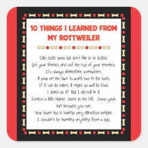 Funny Things I Learned From My Rottweiler Stickers