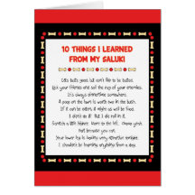 Funny Things I Learned From My Saluki Card