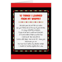 Funny Things I Learned From My Whippet Greeting Card