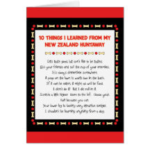 Funny Things I Learned From New Zealand Huntaway Card