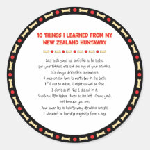 Funny Things I Learned From New Zealand Huntaway Stickers