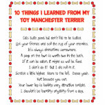 Funny Things I Learned From Toy Manchester Terrier Photo Cut Outs