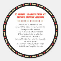 Funny Things Learned From Briquet Griffon Vendéen Stickers