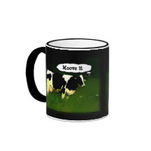 Funny Thinking Cow Mug