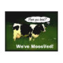 Funny Thinking Cow Postcard