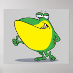 funny thumbs up frog froggy cartoon posters