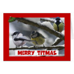 Funny tits Christmas Card