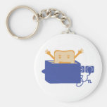 funny toaster icon keychain