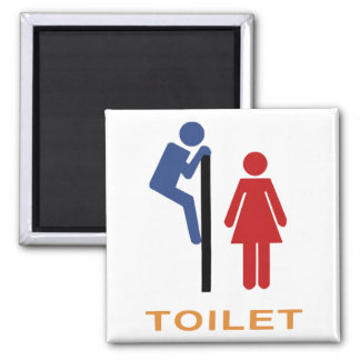Toilet Sign Magnets, Toilet Sign Fridge Magnets - Zazzle UK