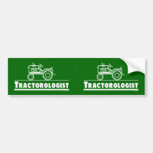 Funny Tractor Bumper Sticker