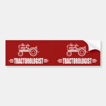 Funny Tractor Bumper Sticker