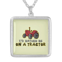 Funny Tractor Necklaces