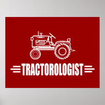 Funny Tractor Poster