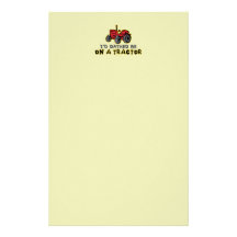 Funny Tractor Stationery