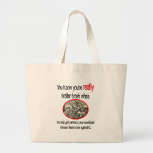 Funny Trailer Park Shirt Canvas Bags
