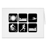 Funny triathlon card