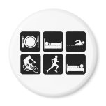 Funny triathlon magnets