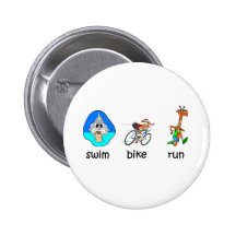 Funny triathlon pin