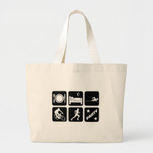 Funny triathlon tote bag