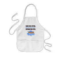 Funny Triplet Boys  (Speak Hear See No Evil ) Aprons
