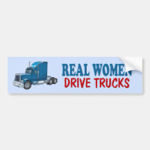 Funny Trucker Bumper Sticker