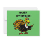 Funny turkey Christmas invitations