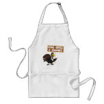 Funny Turkey spoof peace Aprons