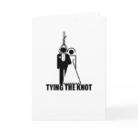 Funny, "Tying the knot" wedding design