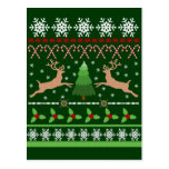 Funny Ugly Christmas Sweater Postcards