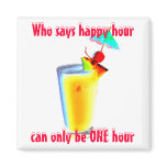 Funny Umbrella Drinks Happy Hour magnets