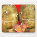 Funny Valentine Mousepad Potato Faces