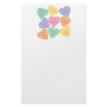 Funny Valentine's Day conversation hearts stationery