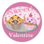 Funny Valentine's Day Muffin & Cupcake Sticker