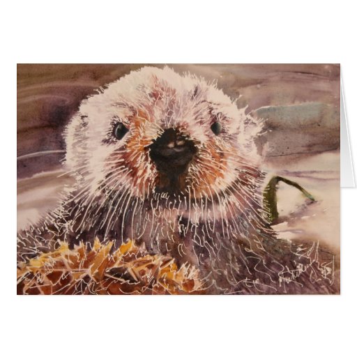 Funny Valentine's Day Sea Otter Significant Otter Greeting Cards