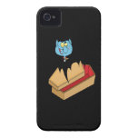 funny vampire bat with coffin cartoon iPhone 4 covers