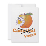 funny vegan apple invitations