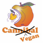 funny vegan apple photo cut outs
