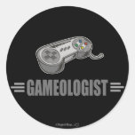Funny Video Gaming Round Sticker