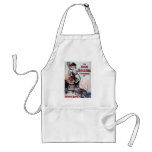 funny vintage burlesque poster woman stove aprons