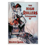 funny vintage burlesque poster woman stove cards